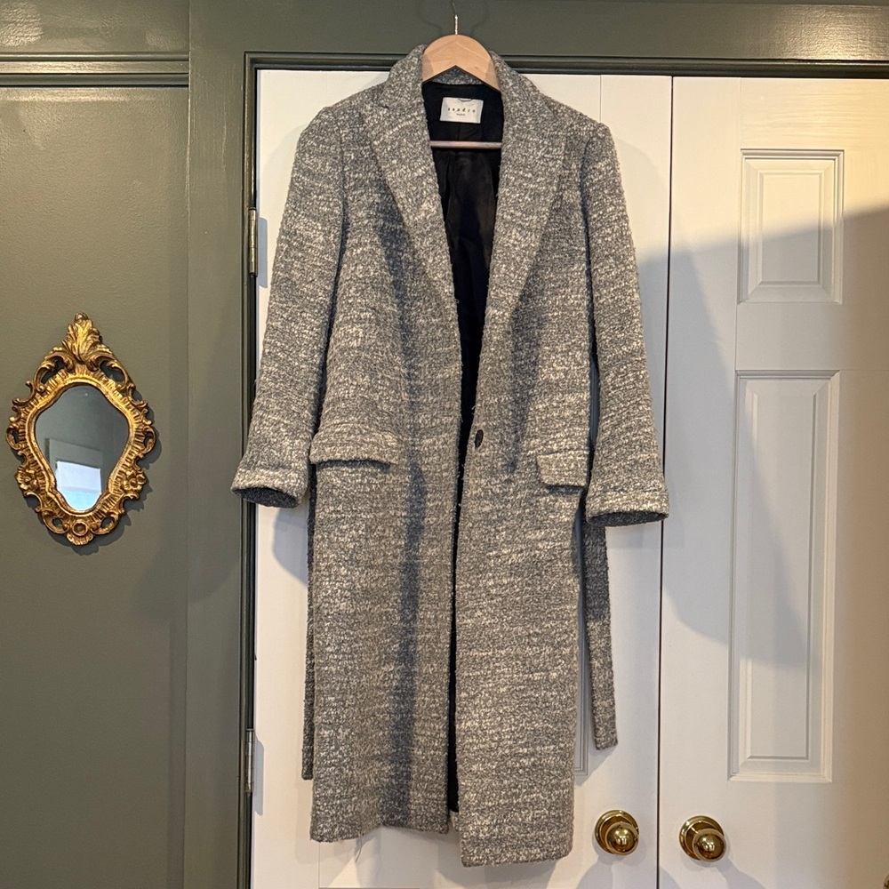Sandro Gray Women's Trench Coat